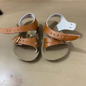 Sun San Sandals Sea Wees, brown leather, new